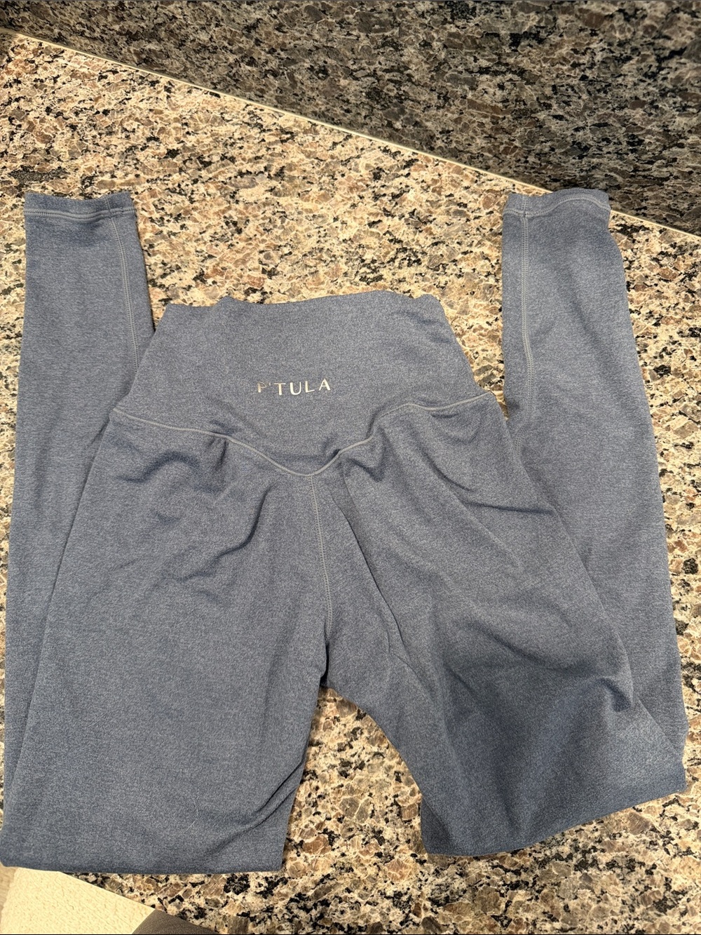 P'tula Navy Heather High-Rise Leggings